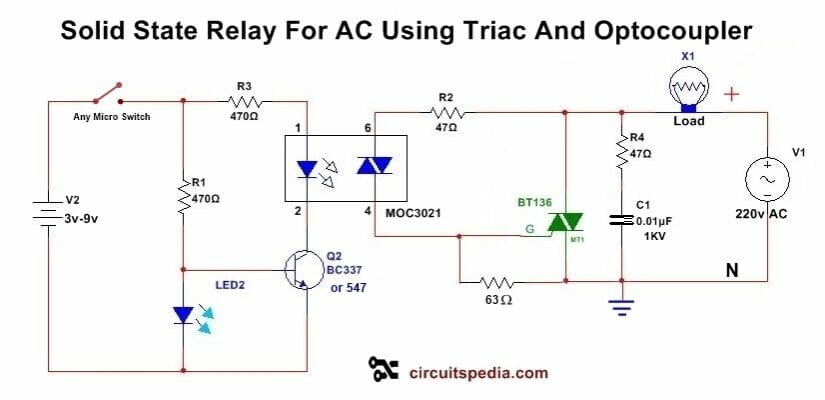 Solid state Relay Circuit Diagram, Solid State Relay ...
